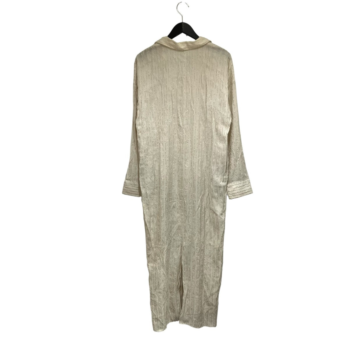 louren cut jacquard stripe dress長袖ワンピースlo243-30 古着・中古-2枚目のアイテム画像