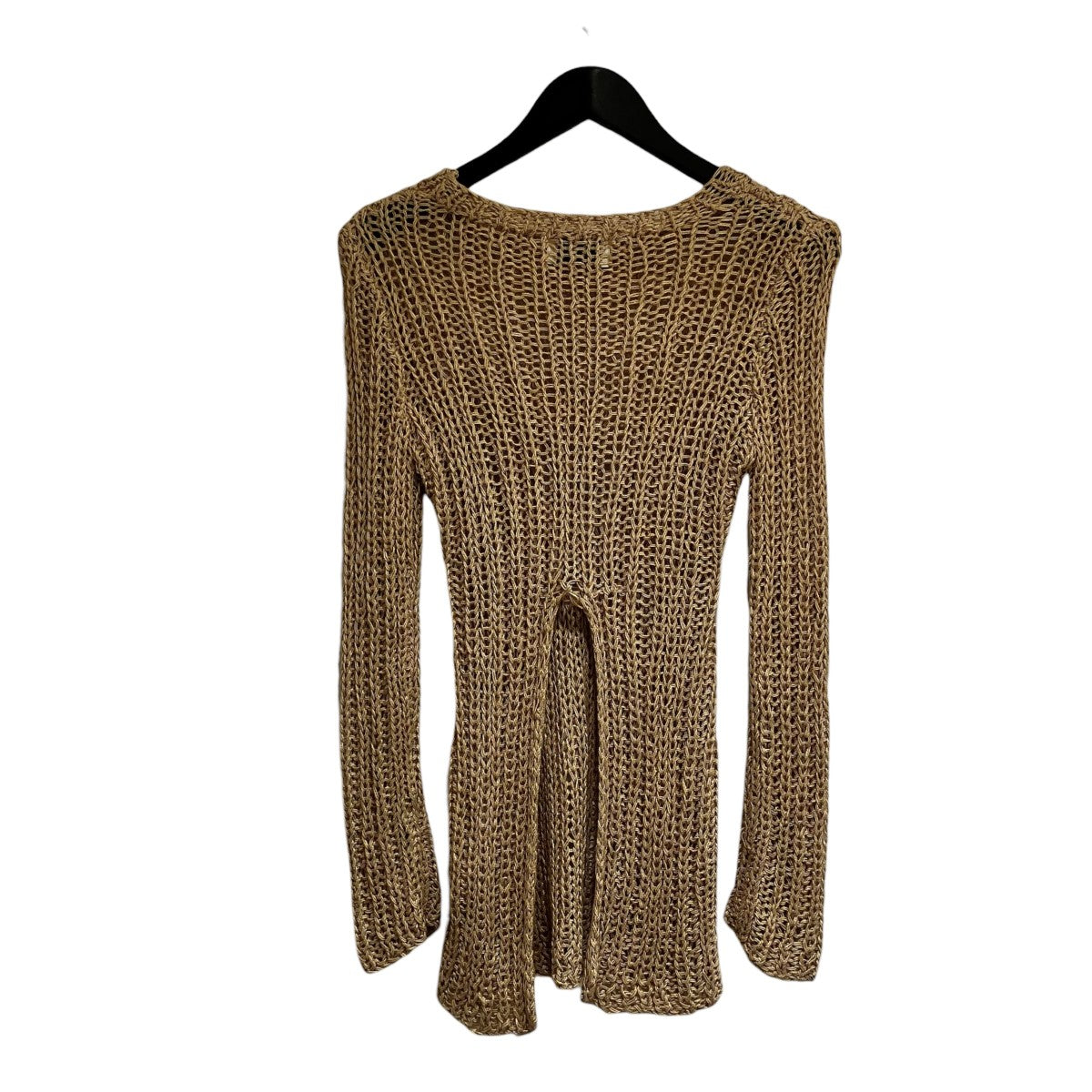 BACK SLIT CROCHET KNIT TOPS薄手ニット16106-2162
