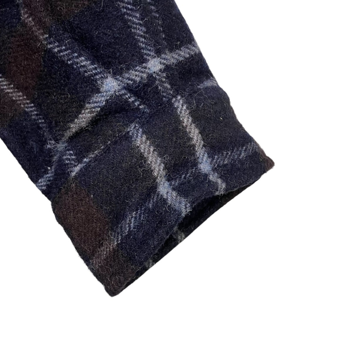 JUNYA WATANABE MAN Wool Ester Tweed Check ShirtシャツジャケットWN-B025 古着・中古-4枚目のアイテム画像