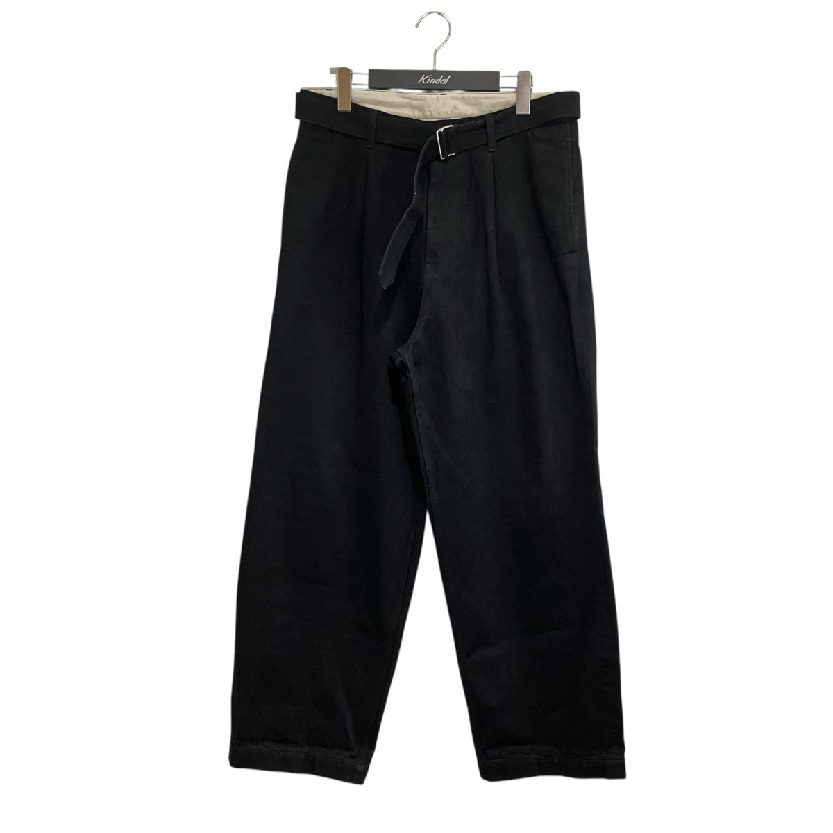 Graphpaper Selvage Denim Belted PantsパンツGU253-40064RB 古着・中古-1枚目のアイテム画像