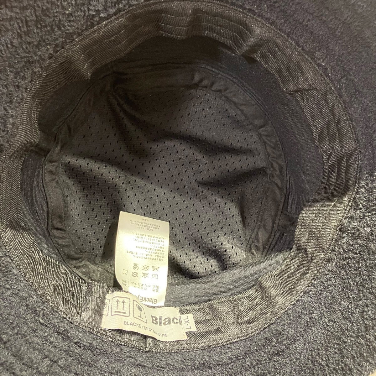 BlackEyePatch OG Label Pile Bucket Hat Blackバケットハット 古着・中古-5枚目のアイテム画像