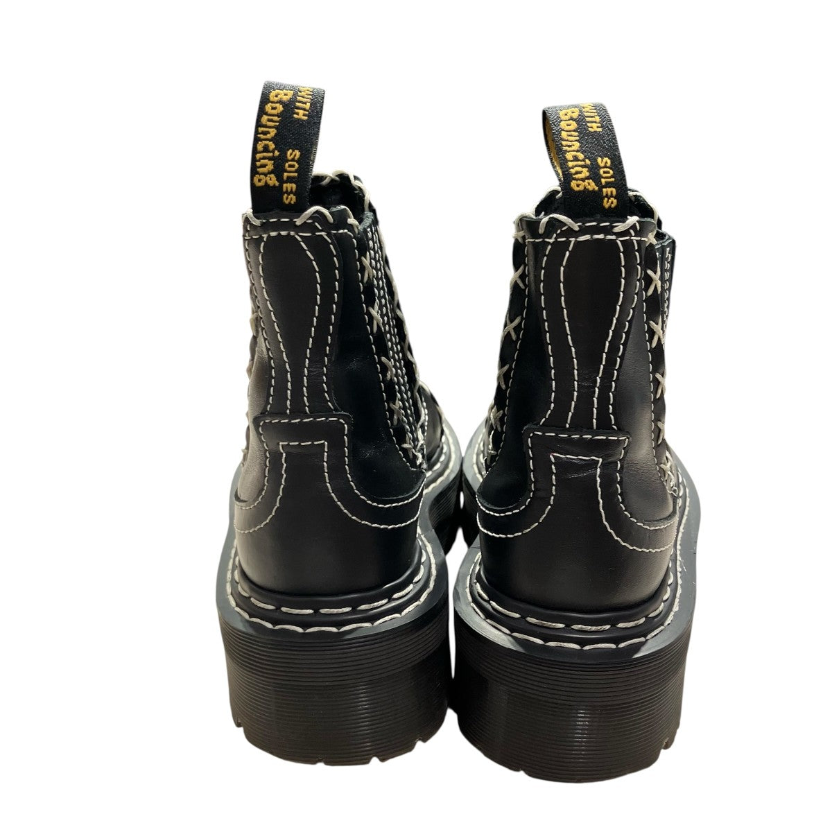 Dr．Martens GOTHIC AMERICANA LEATHER PLATFORM CHELSEA BOOTSショートブーツ2976 古着・中古-4枚目のアイテム画像