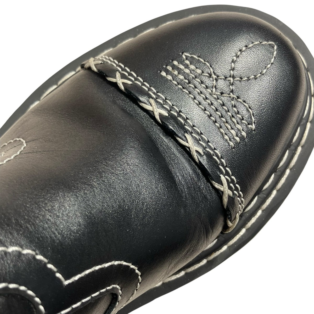 Dr．Martens GOTHIC AMERICANA LEATHER PLATFORM CHELSEA BOOTSショートブーツ2976 古着・中古-6枚目のアイテム画像