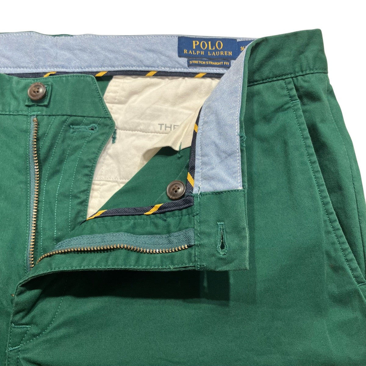 POLO RALPH LAUREN(ポロラルフローレン) 刺繍パンツ グリーン サイズ