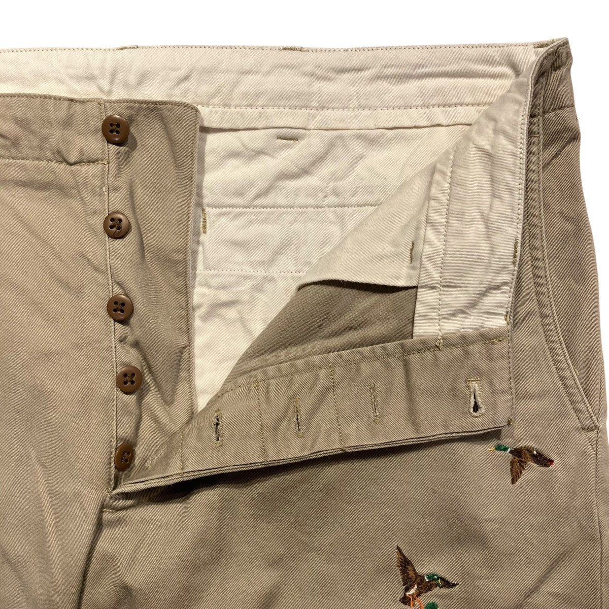 POLO RALPH LAUREN カモ刺繍チノパン 古着・中古-5枚目のアイテム画像