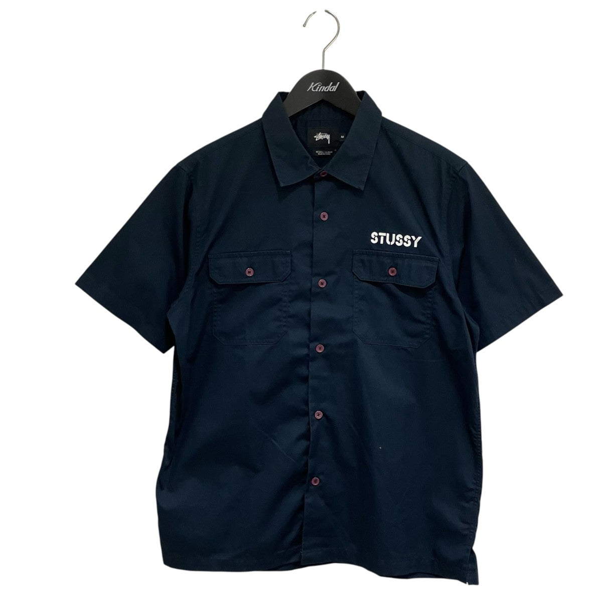 stussy ワークシャツ半袖シャツ 古着・中古-1枚目のアイテム画像