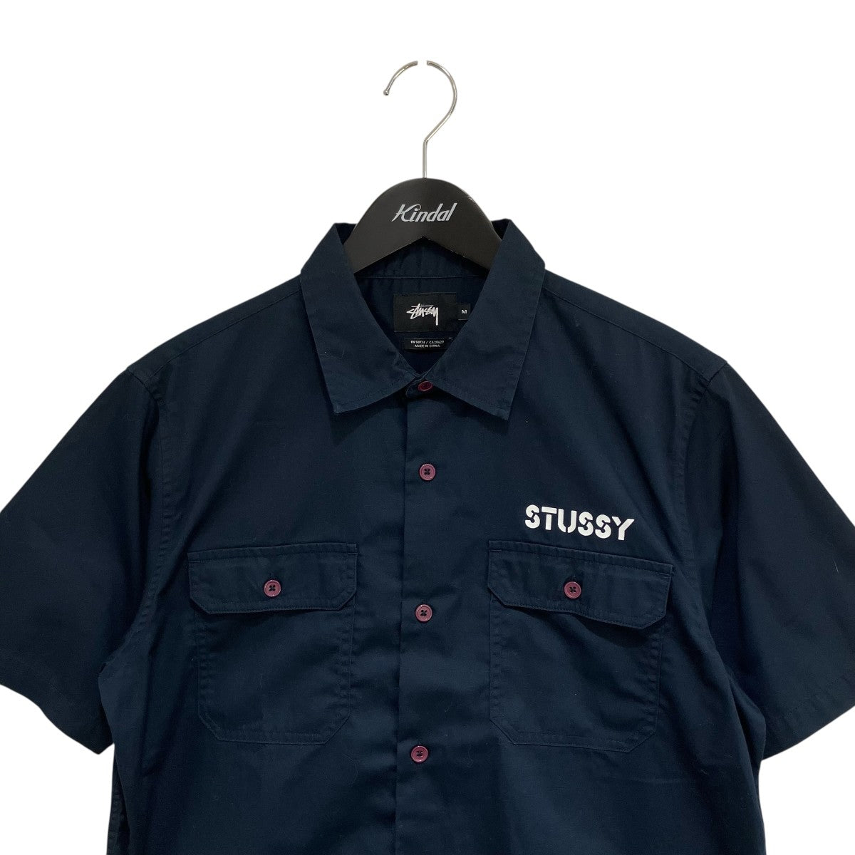 stussy ワークシャツ半袖シャツ 古着・中古-3枚目のアイテム画像