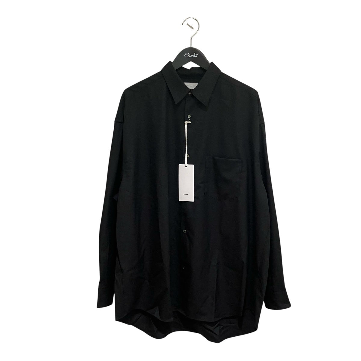 Graphpaper 25SSExtra Fine Wool L S Oversized Regular Collar Shirt長袖シャツGM251-50092B 古着・中古-1枚目のアイテム画像