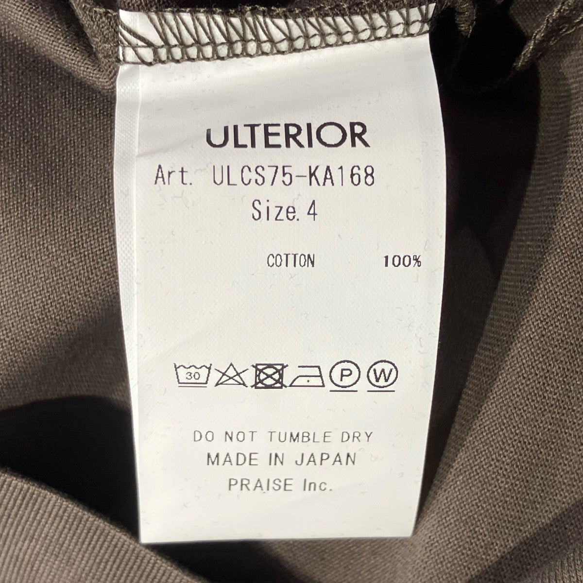 ULTERIOR SUVIN SUEDED TENJIKU TEE半袖TシャツULCS75-KA168 古着・中古-5枚目のアイテム画像