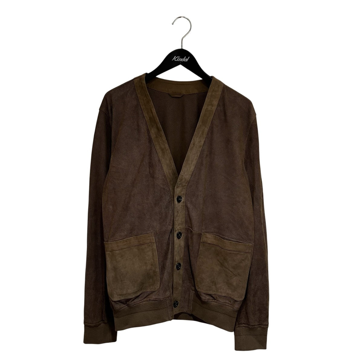 IRIS LEATHER SUEDEカーディガン