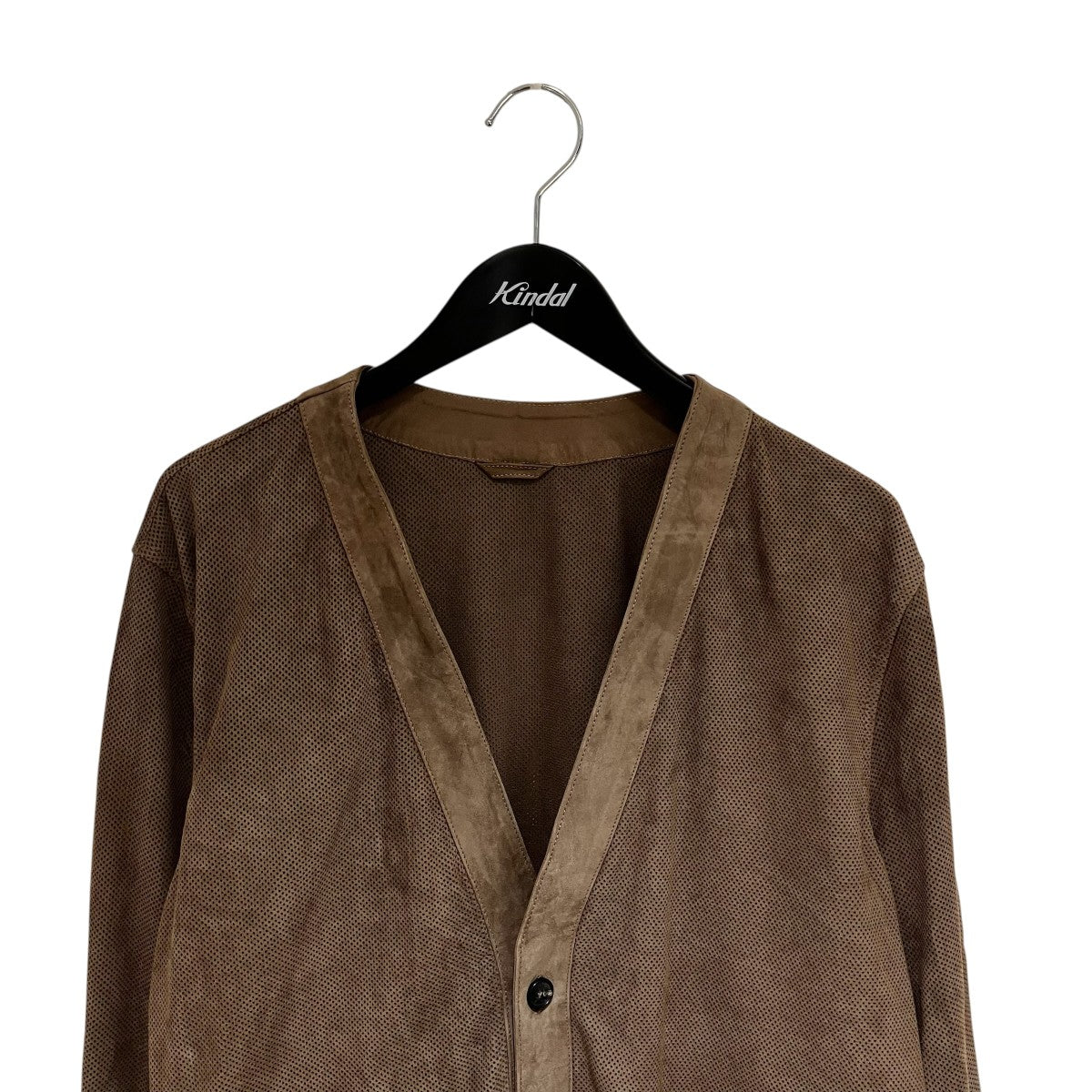 IRIS LEATHER SUEDEカーディガン