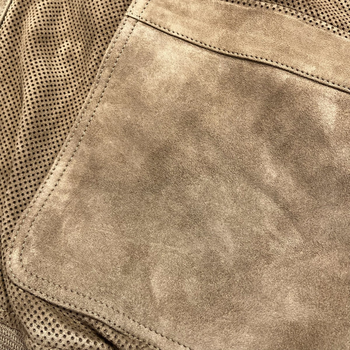IRIS LEATHER SUEDEカーディガン