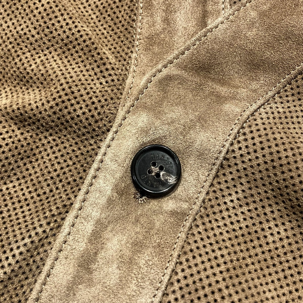 IRIS LEATHER SUEDEカーディガン