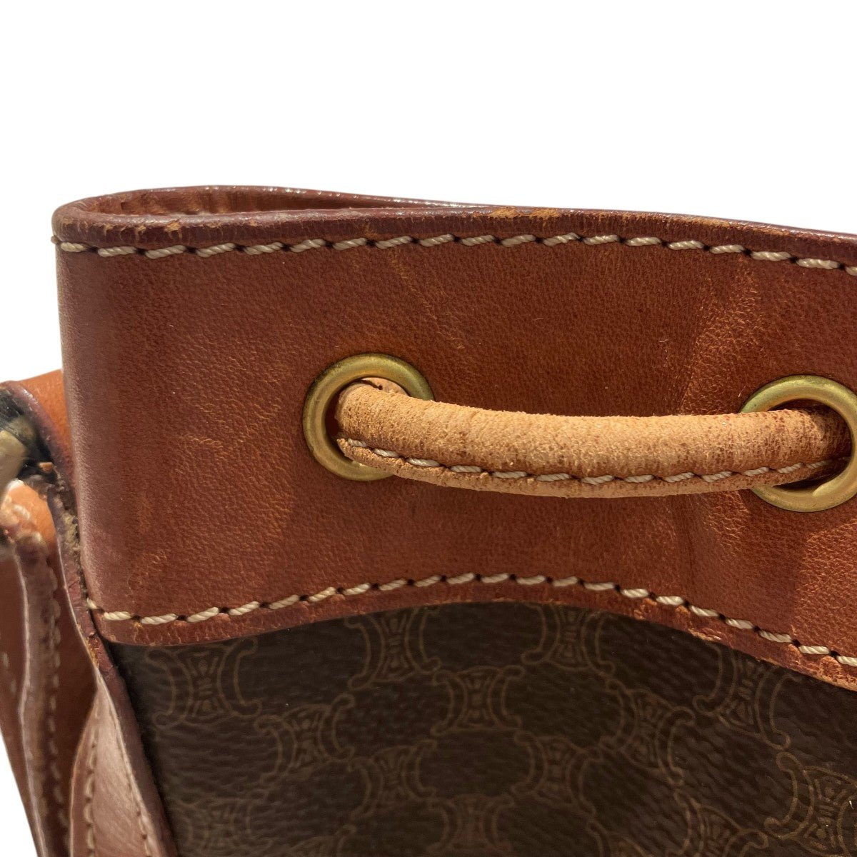 CELINE マカダム巾着ショルダーバッグ 古着・中古-10枚目のアイテム画像