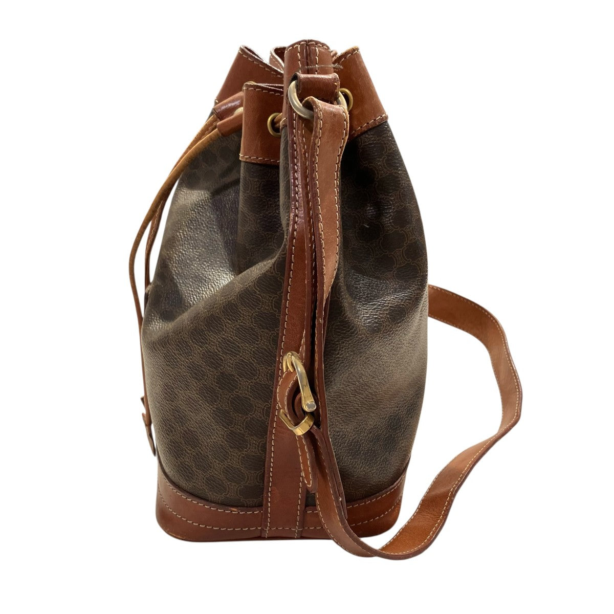 CELINE マカダム巾着ショルダーバッグ 古着・中古-2枚目のアイテム画像