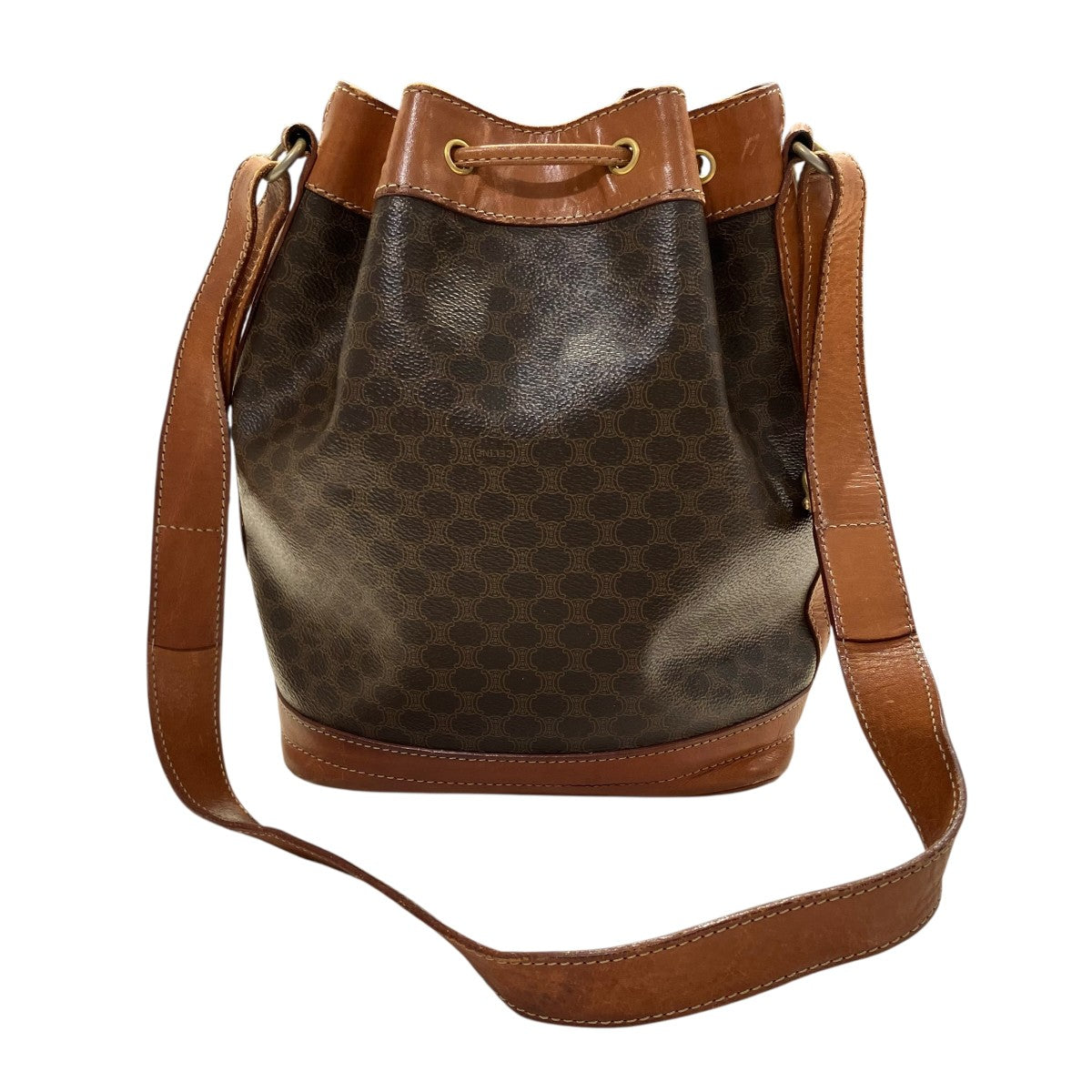 CELINE マカダム巾着ショルダーバッグ 古着・中古-3枚目のアイテム画像