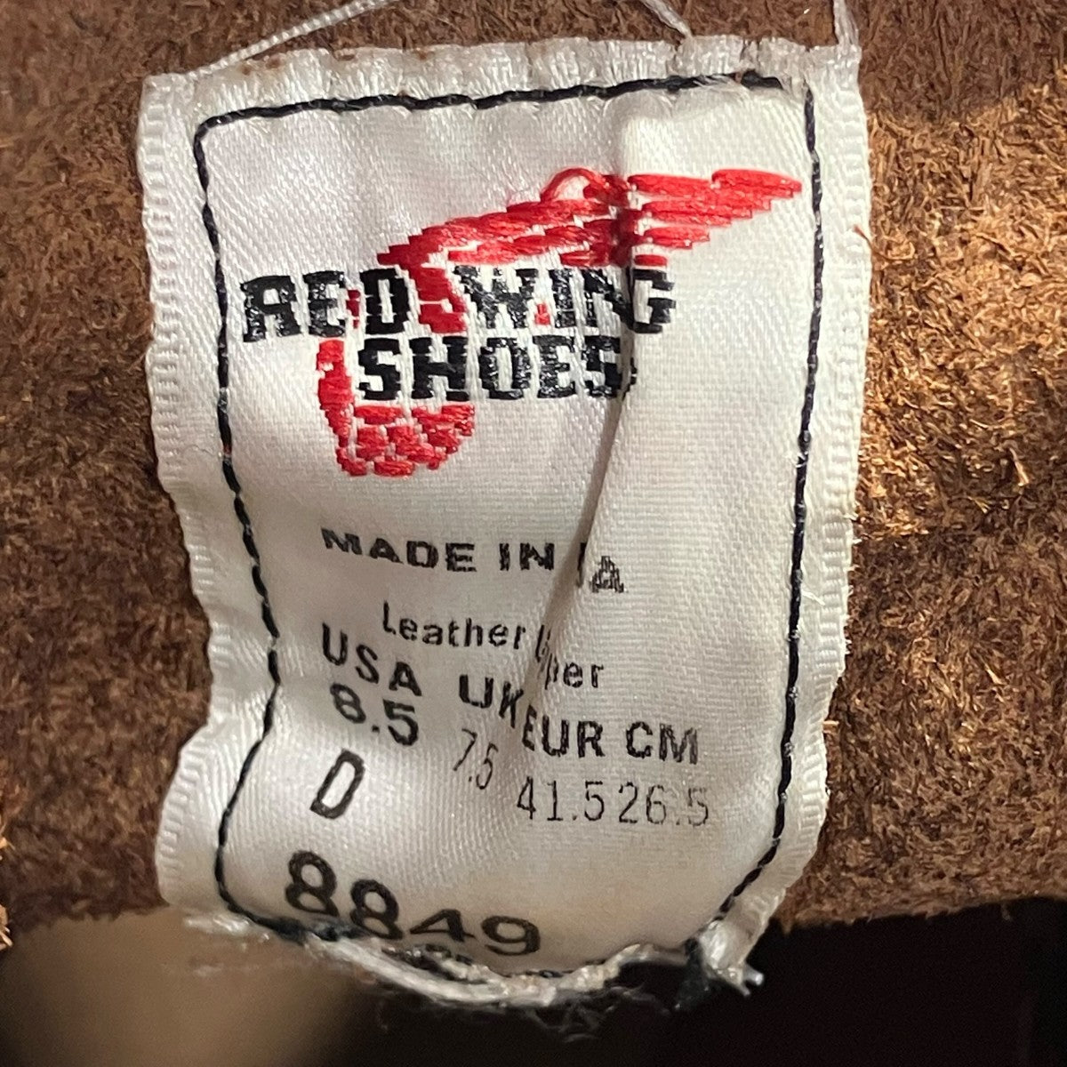 RED WING 6-inch Classic Mocブーツ8849 古着・中古-9枚目のアイテム画像