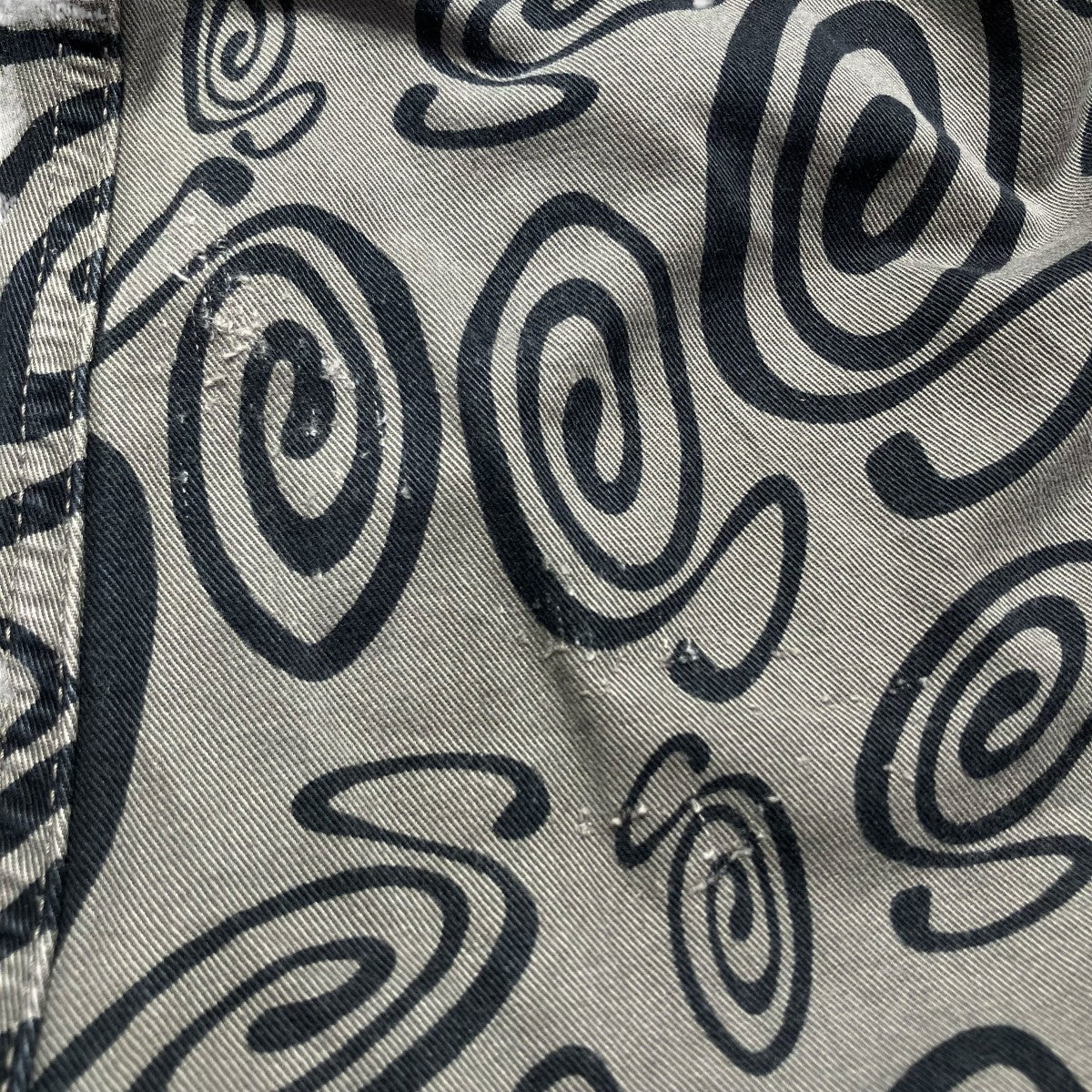 stussy SWIRLY S BEACH PANT総柄パンツ116565 古着・中古-5枚目のアイテム画像