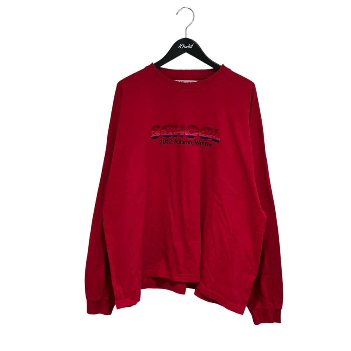 DAIRIKU 22AWSCHOOL Embroidery Vintage Tee長袖カットソー22AW C-5 古着・中古-1枚目のアイテム画像
