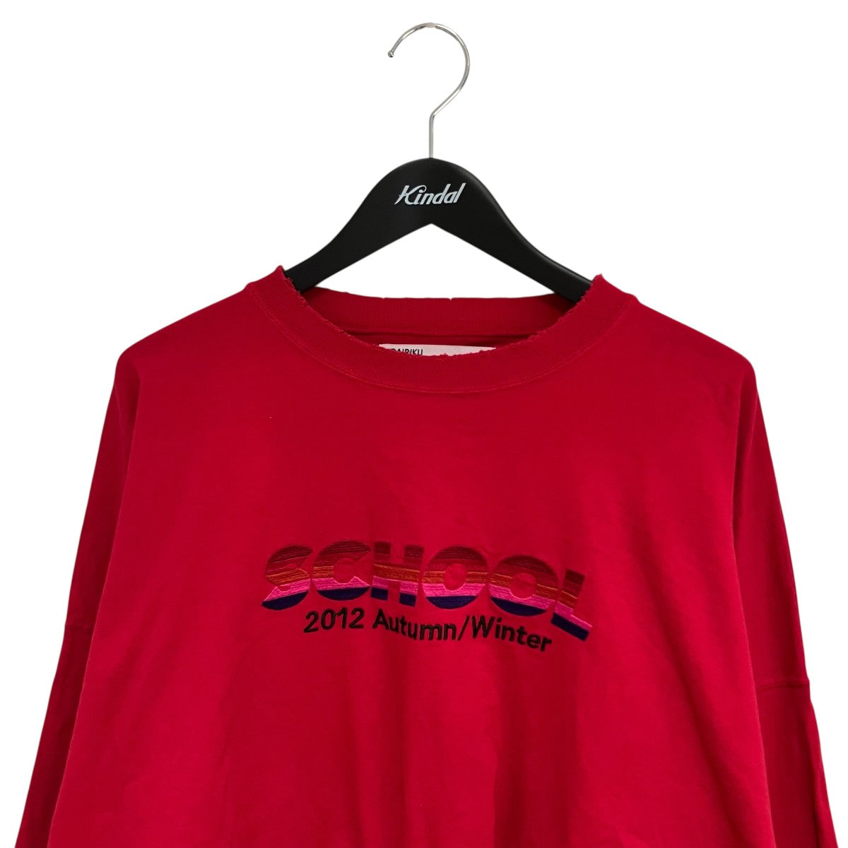 DAIRIKU 22AWSCHOOL Embroidery Vintage Tee長袖カットソー22AW C-5 古着・中古-3枚目のアイテム画像