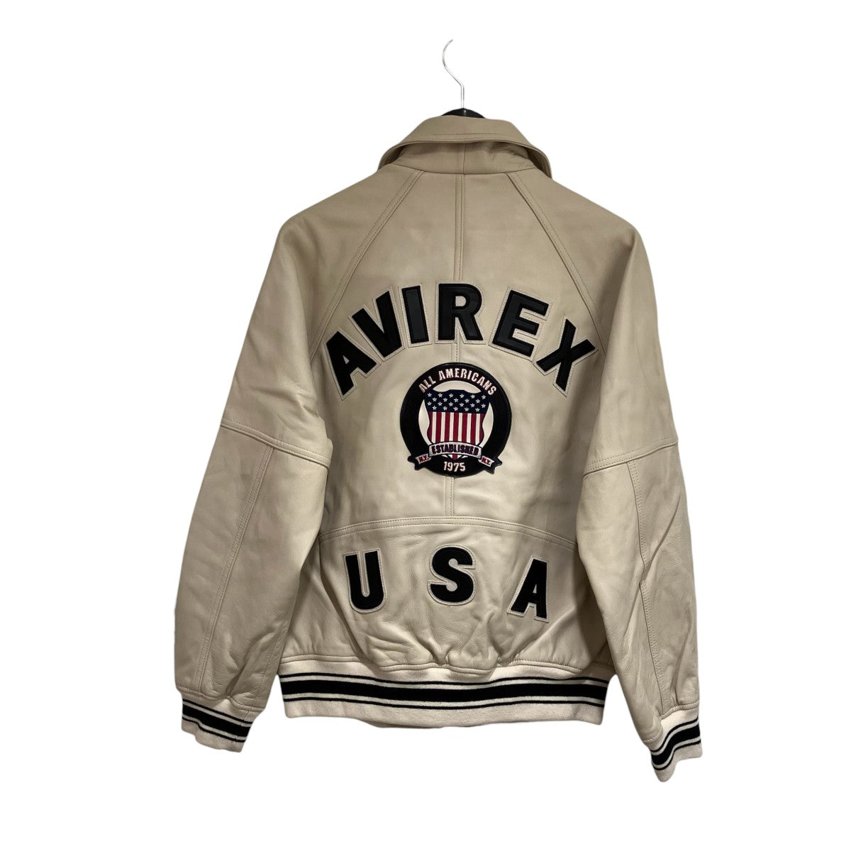 AVIREX LIGHT SIGNATURE VARSITY JACKETレザージャケット6121039 古着・中古-2枚目のアイテム画像