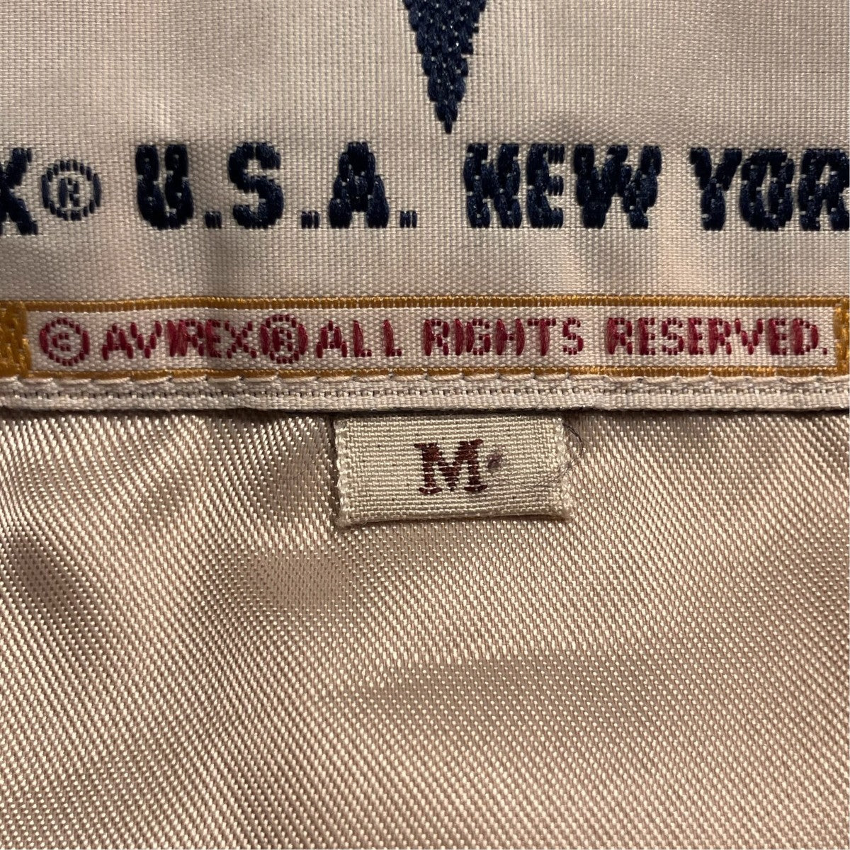 AVIREX LIGHT SIGNATURE VARSITY JACKETレザージャケット6121039 古着・中古-9枚目のアイテム画像