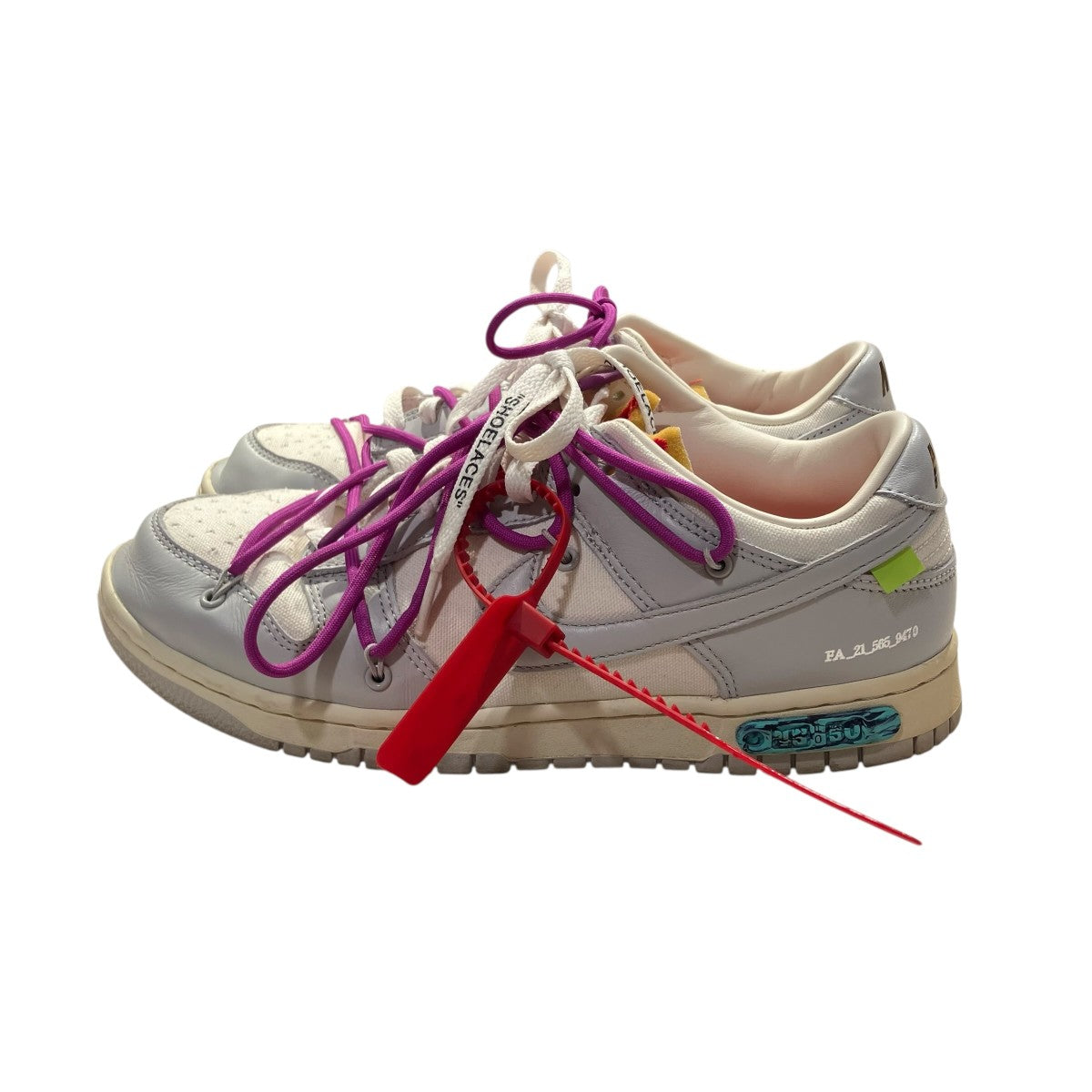 NIKE×OFFWHITE Dunk Low 1 of 50 Lot．45ローカットスニーカーDM1602-101 古着・中古-3枚目のアイテム画像