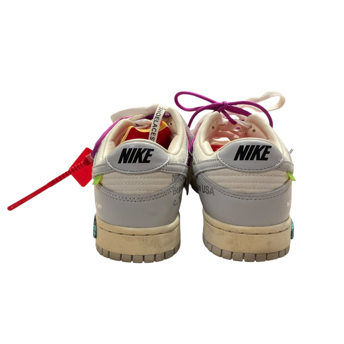 NIKE×OFFWHITE Dunk Low 1 of 50 Lot．45ローカットスニーカーDM1602-101 古着・中古-4枚目のアイテム画像