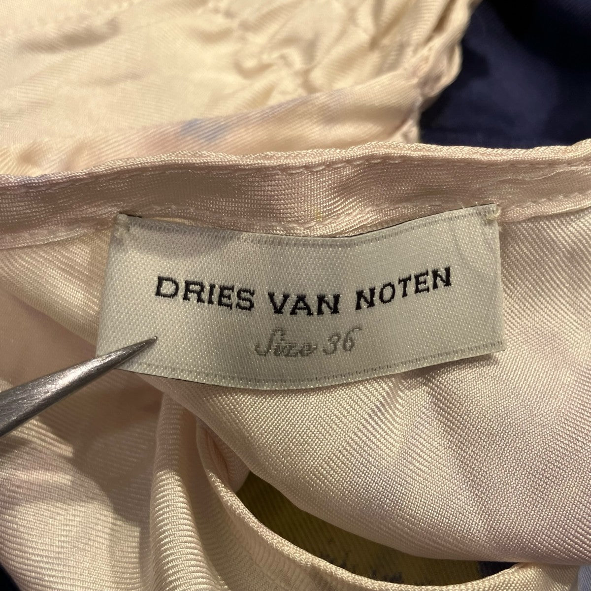 DRIES VAN NOTEN シルクノースリーブ・キャミソールワンピース 古着・中古-7枚目のアイテム画像