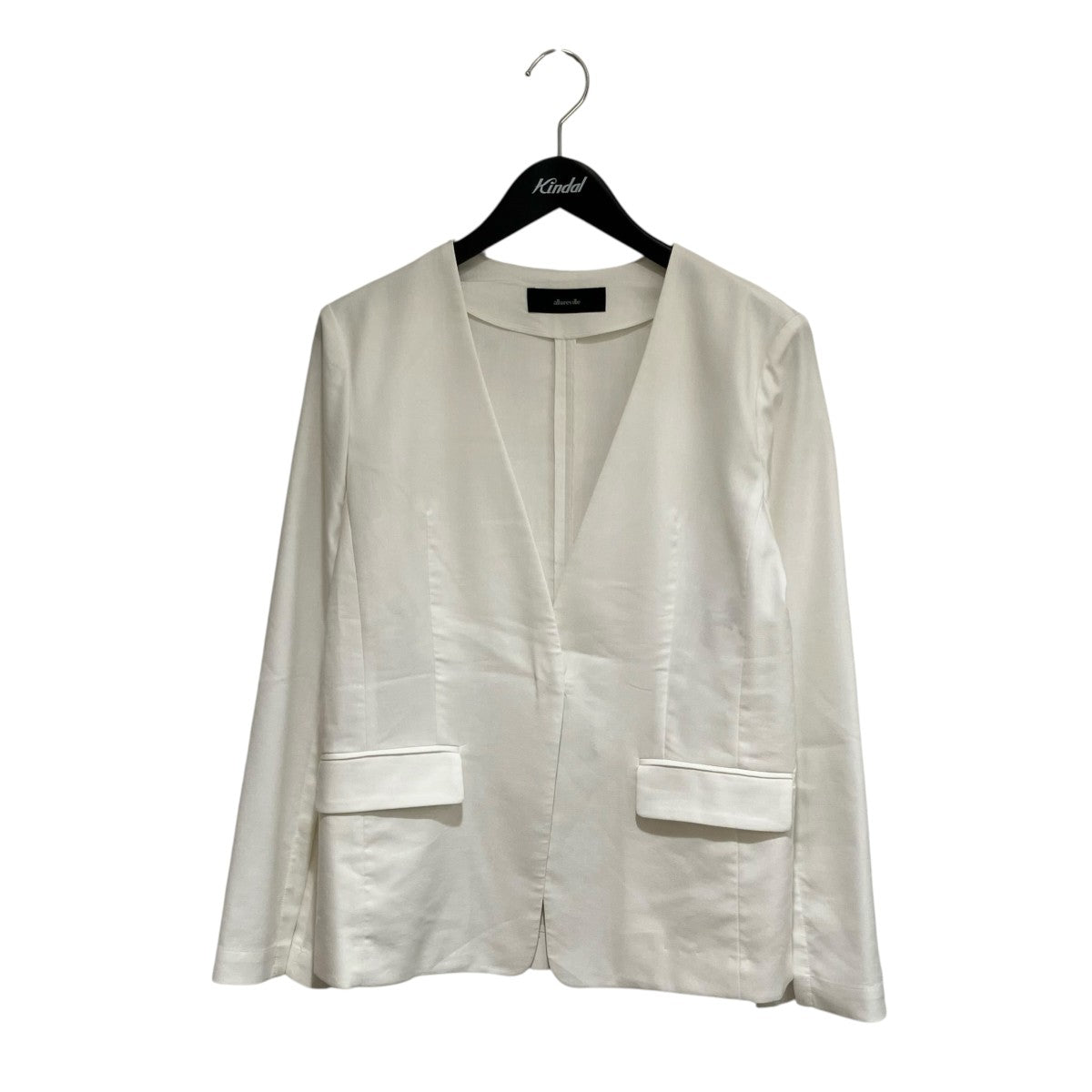 allureville リネンツイルストレッチスリットスリーブジャケットテーラードジャケット202310-10-240-02-010 古着・中古-1枚目のアイテム画像