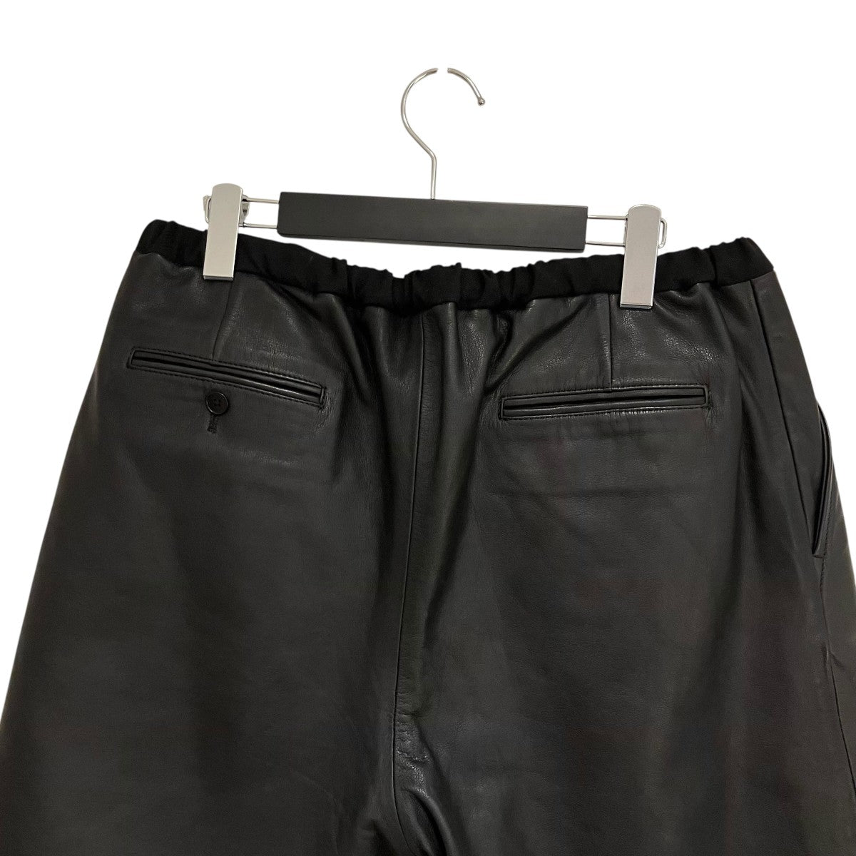 Blanc YM 24AWレザーワイドハーフパンツ 古着・中古-4枚目のアイテム画像