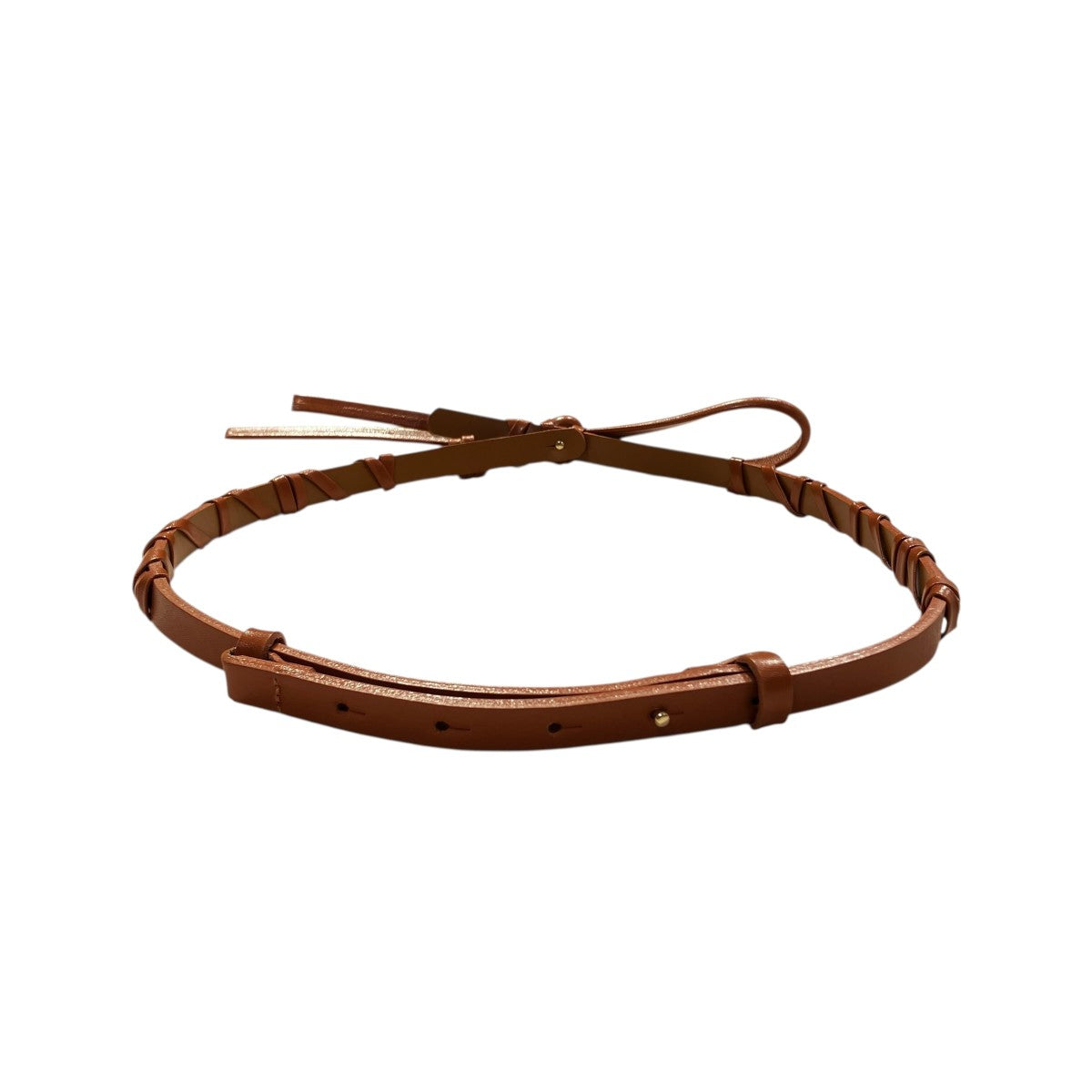 mame kurogouchi 23SSBasket Detailed Leather Beltベルト 古着・中古-4枚目のアイテム画像