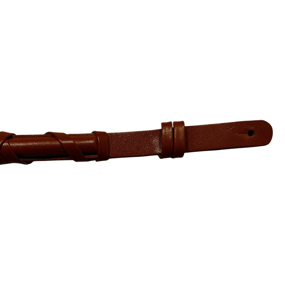 mame kurogouchi(マメクロゴウチ) 23SSBasket Detailed Leather Belt