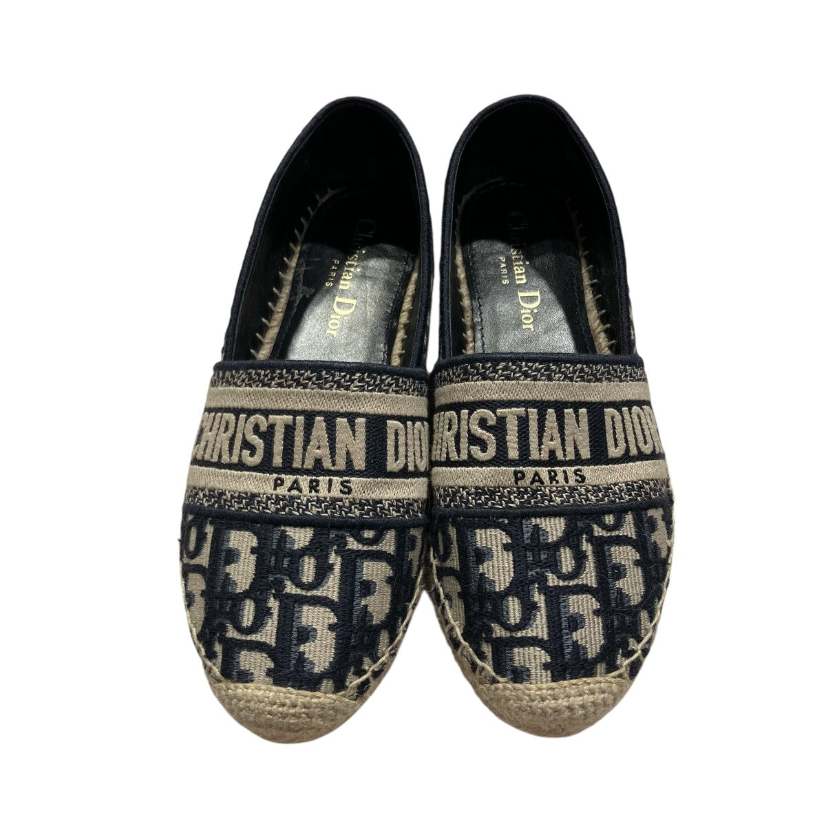 Christian Dior Granville エスパドリーユ オブリーク エンブロイダリーローファーCA0120 古着・中古-2枚目のアイテム画像