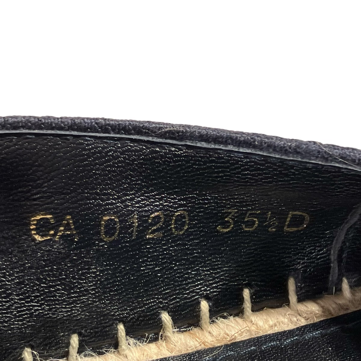 Christian Dior Granville エスパドリーユ オブリーク エンブロイダリーローファーCA0120 古着・中古-7枚目のアイテム画像