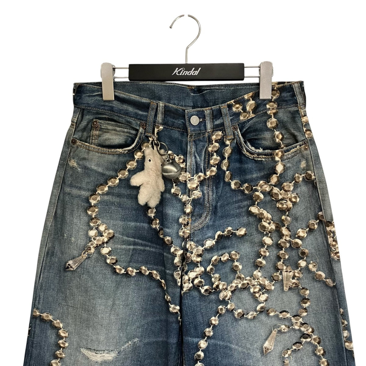 ACNE STUDIOS クリスタル リボン トロンプルイユプリント ルーズフィットジーンズデニムパンツFN-UX-TROU000052 古着・中古-3枚目のアイテム画像