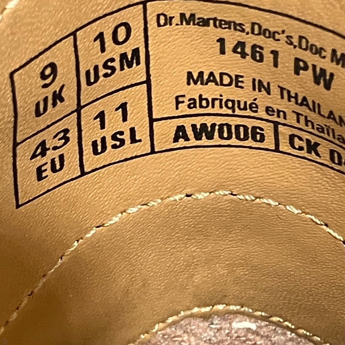 Dr．Martens ドレスシューズ1461 PW 古着・中古-10枚目のアイテム画像
