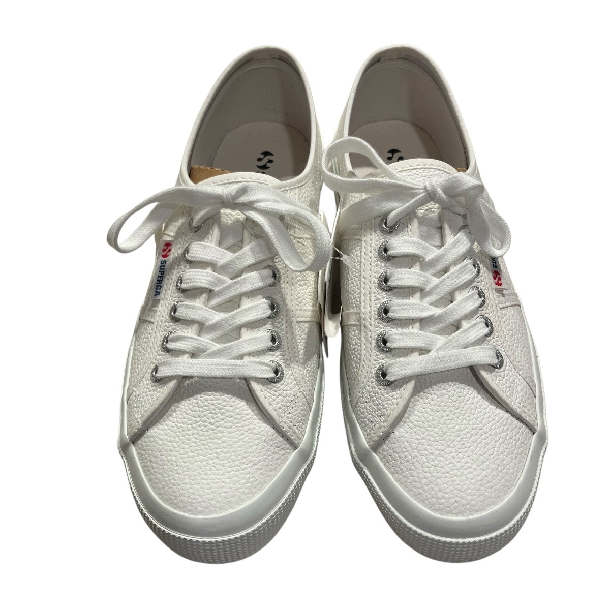SUPERGA TUMBLED LEATHERローカットスニーカーS009VH0 古着・中古-2枚目のアイテム画像