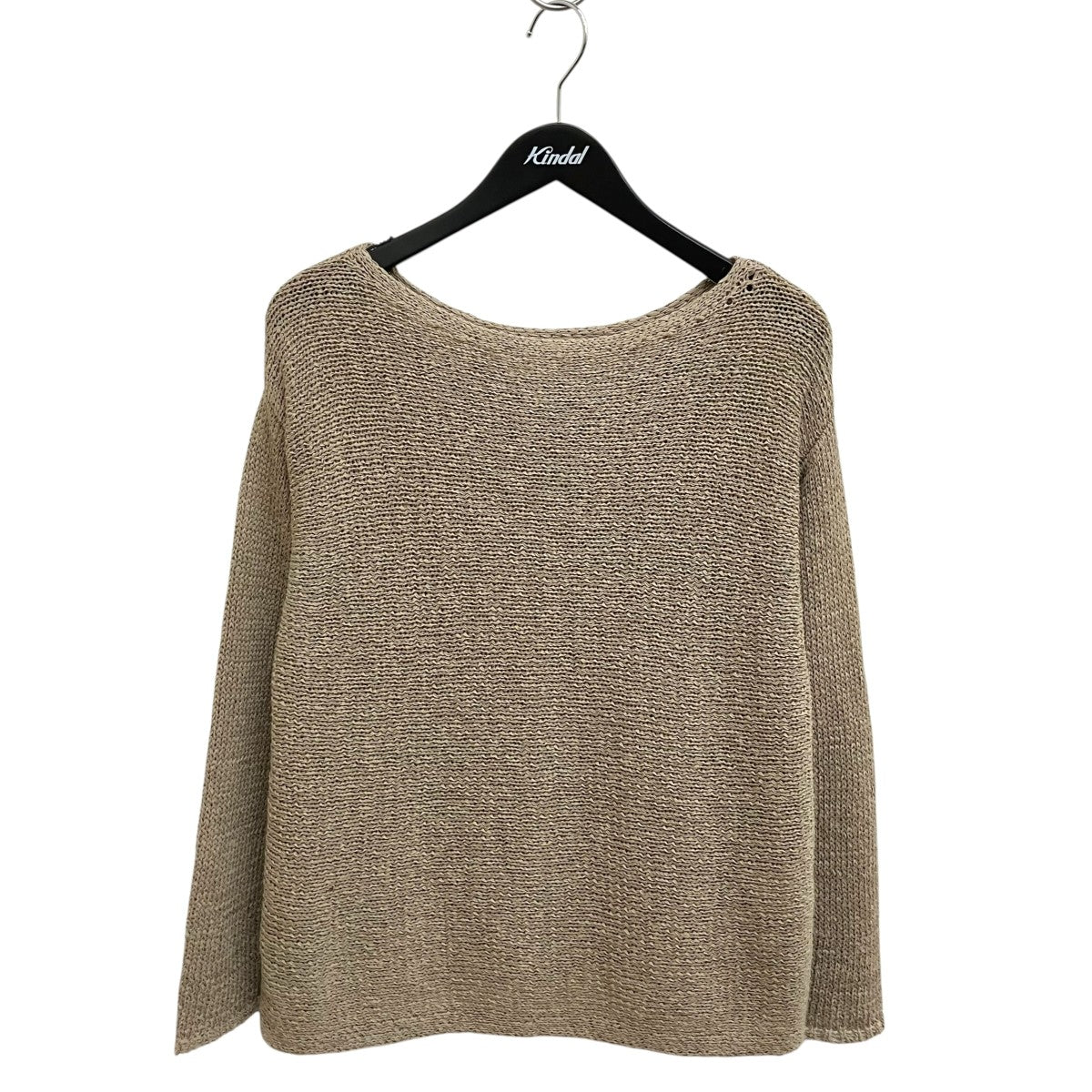 26SSlinen mix loose プルオーバー薄手ニット26-080-922-7040-1-0