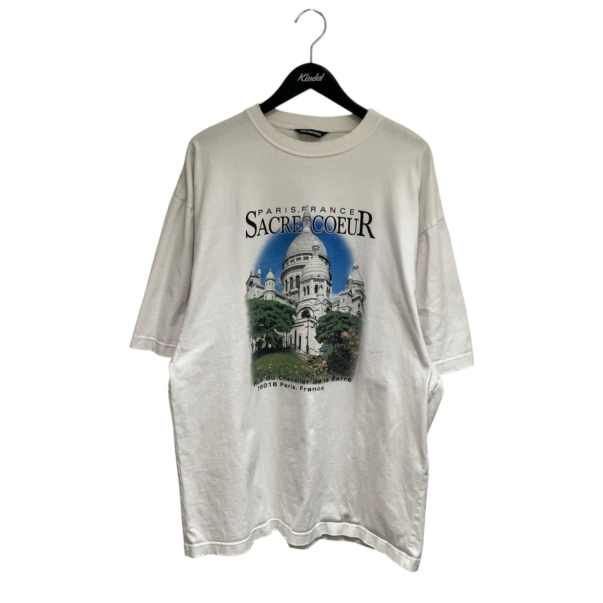 BALENCIAGA 21SSSacre Coeur アートワーク プリント半袖Tシャツ641614 古着・中古-1枚目のアイテム画像