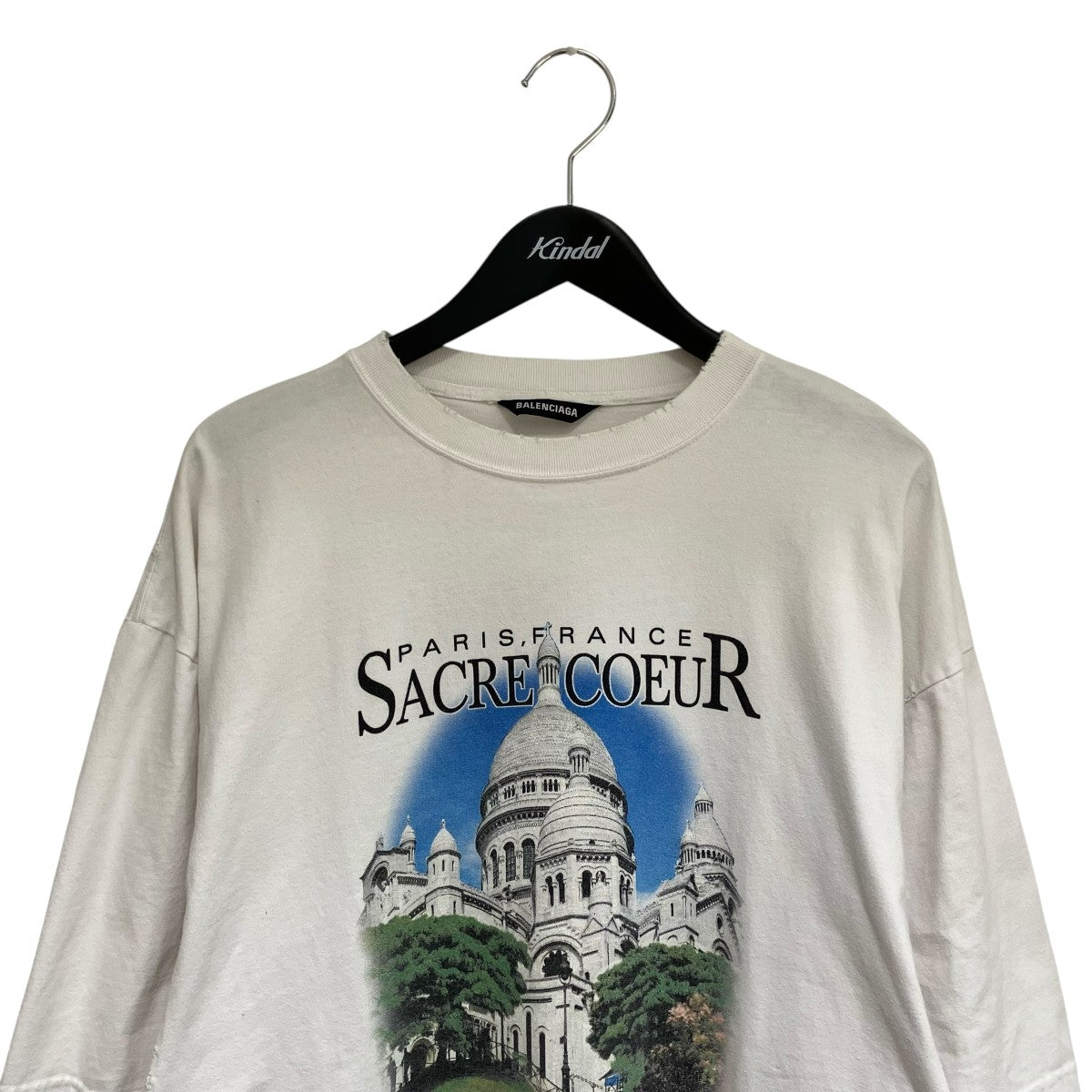 BALENCIAGA 21SSSacre Coeur アートワーク プリント半袖Tシャツ641614 古着・中古-3枚目のアイテム画像