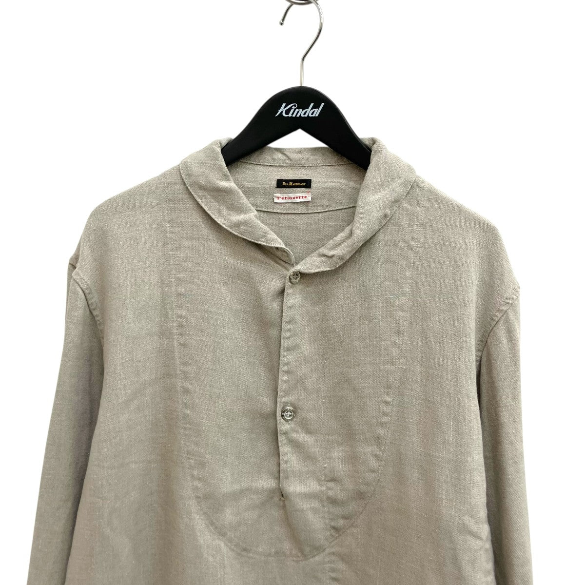 French Bourgeron Jacketリネンプロオーバーシャツ