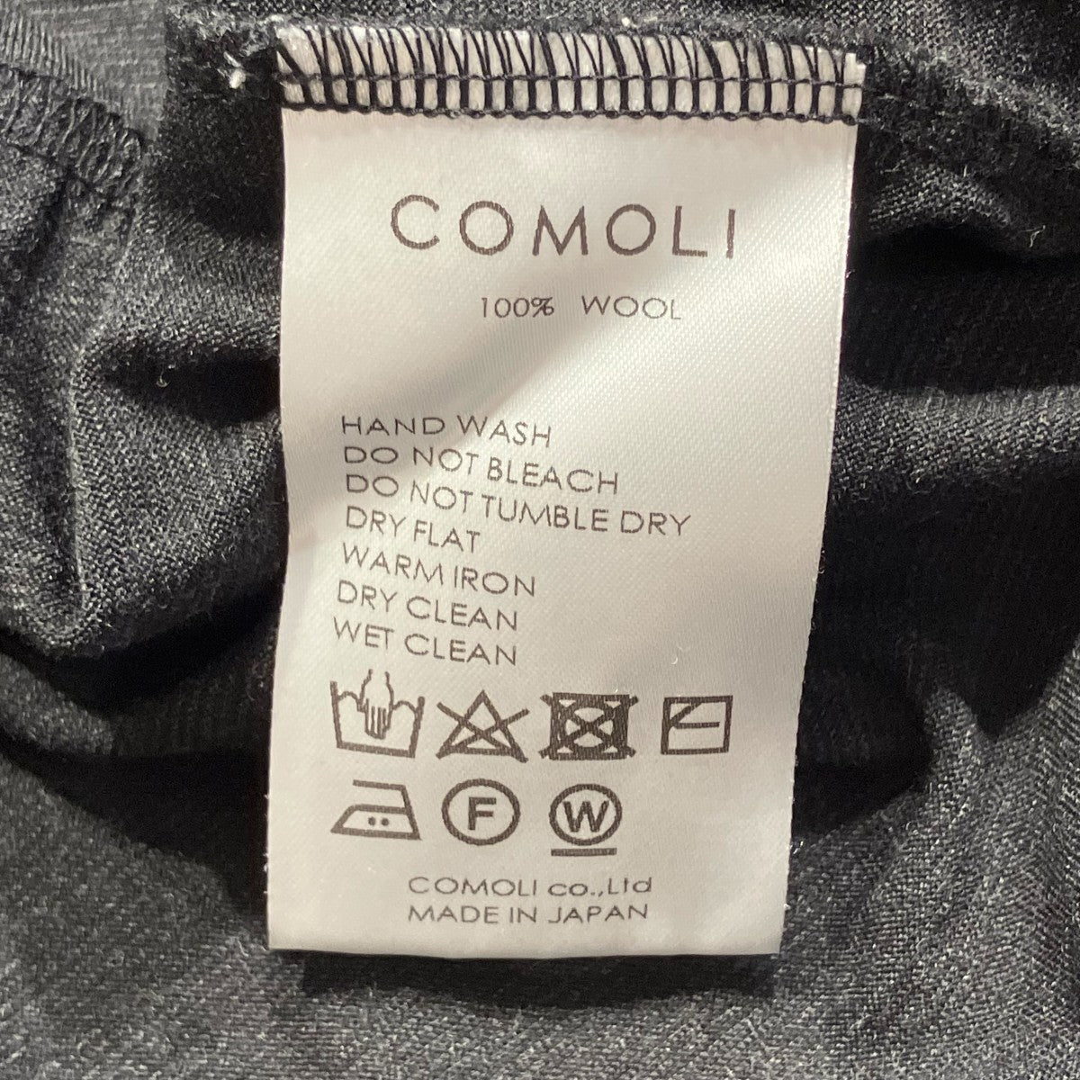 COMOLI サマーウール 長袖クルー長袖TシャツZ01-05022 古着・中古-6枚目のアイテム画像