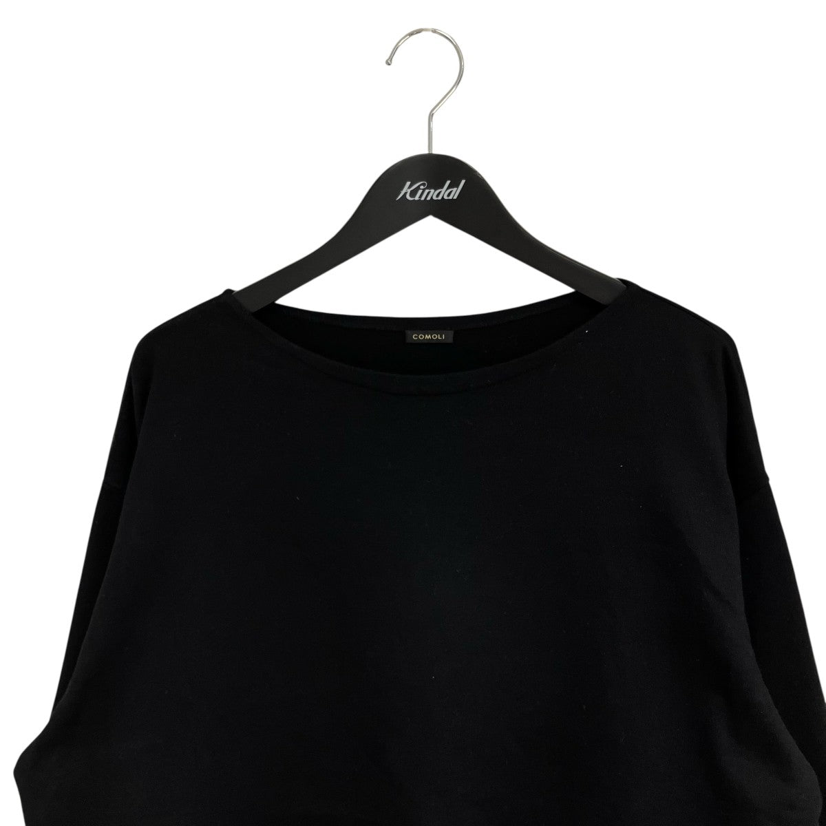 COMOLI 25AWコットン ボートネック長袖TシャツC03-05016 古着・中古-3枚目のアイテム画像
