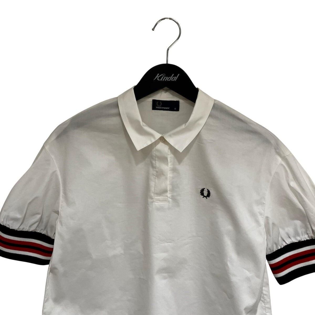 FRED PERRY WOVEN POLO SHIRT半袖シャツF8468 古着・中古-3枚目のアイテム画像