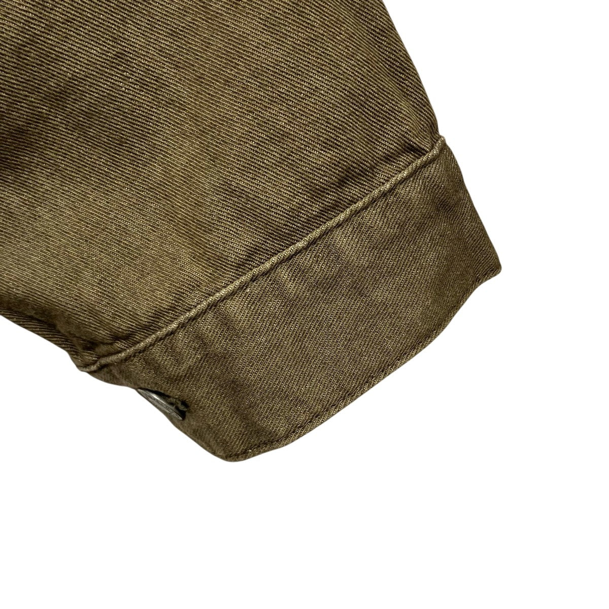 AVIREX 《TFQP by HANDROOM》GREEN SELVEDGE MILITARY DENIM JACKETジャケット 古着・中古-4枚目のアイテム画像