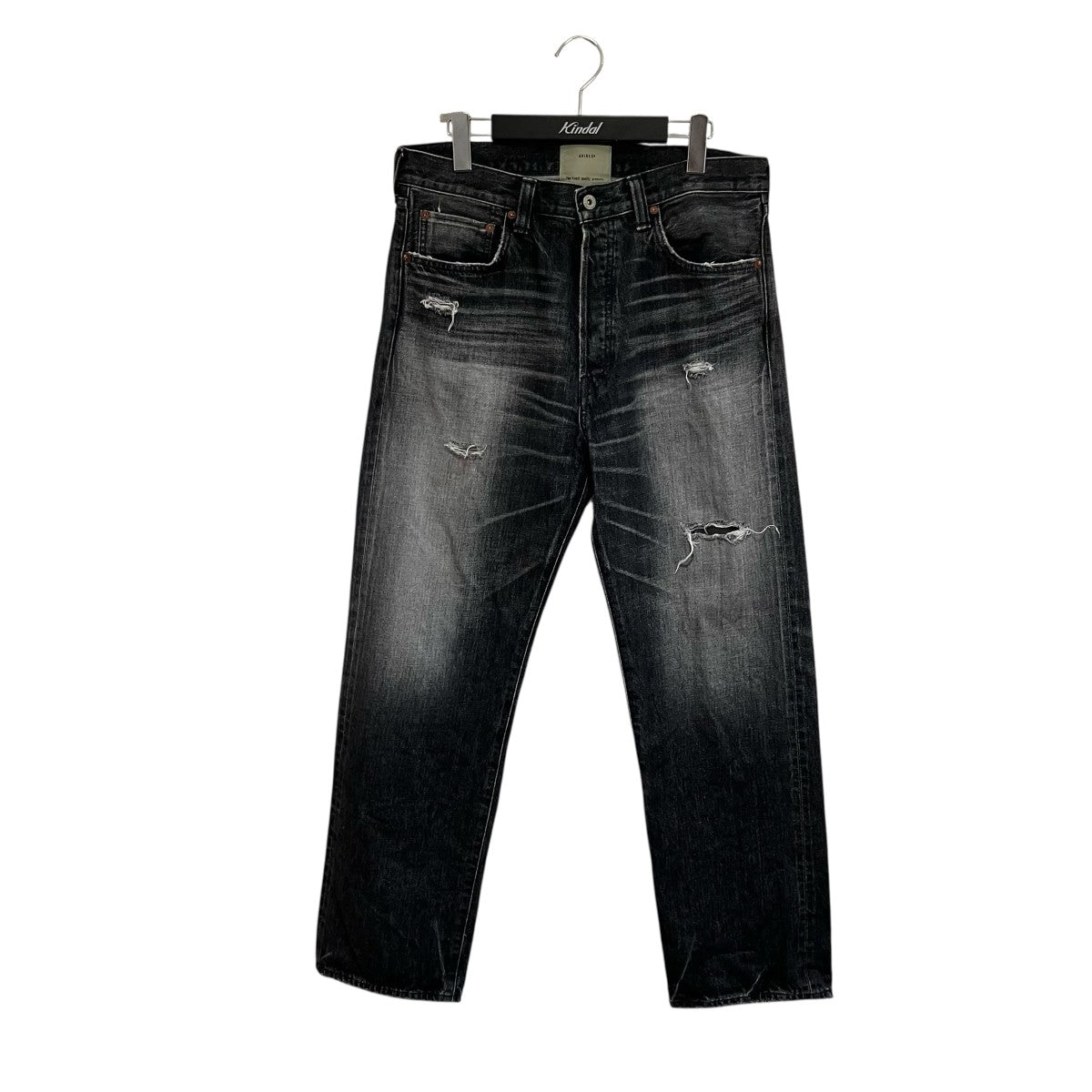 AVIREX 《TFQP》DENIM PANTS BLACK USEDデニムパンツ 古着・中古-1枚目のアイテム画像