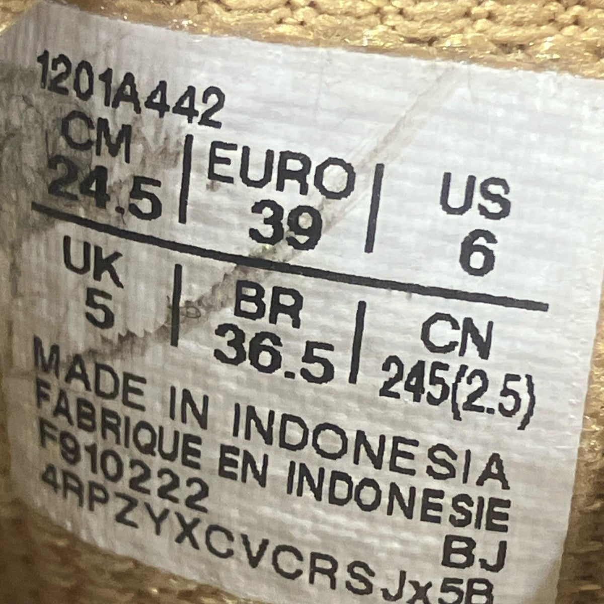 asics ASICS UB3-S Gel-Nimbus 9 Rum Raisinローカットスニーカー1201A442 古着・中古-10枚目のアイテム画像