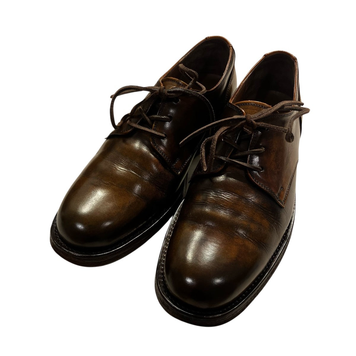 MOTO Wステッチ外羽根 Plain Toe Oxford Shoesレザーシューズ1632 古着・中古-1枚目のアイテム画像