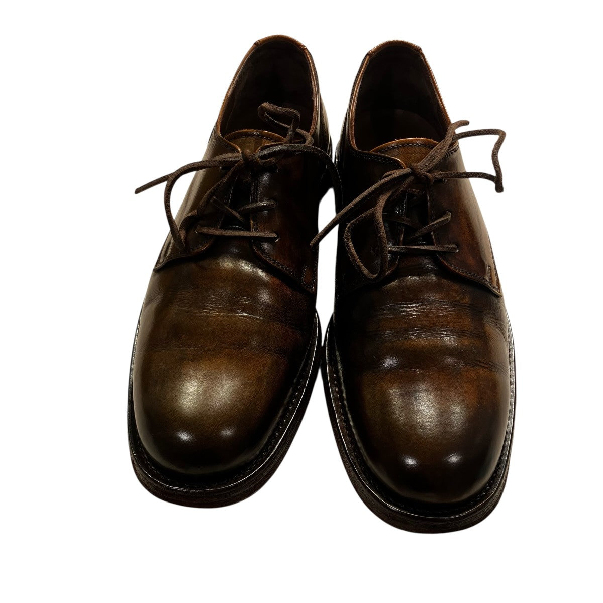 MOTO Wステッチ外羽根 Plain Toe Oxford Shoesレザーシューズ1632 古着・中古-2枚目のアイテム画像